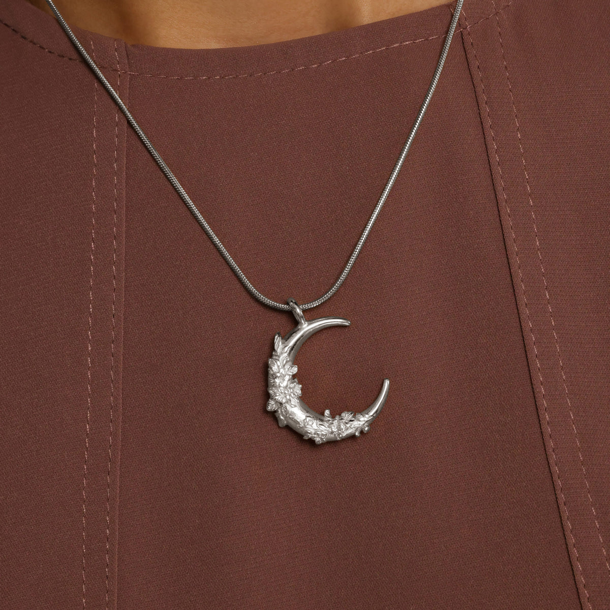 Jasmine Crescent Necklace | VELA x Nominal