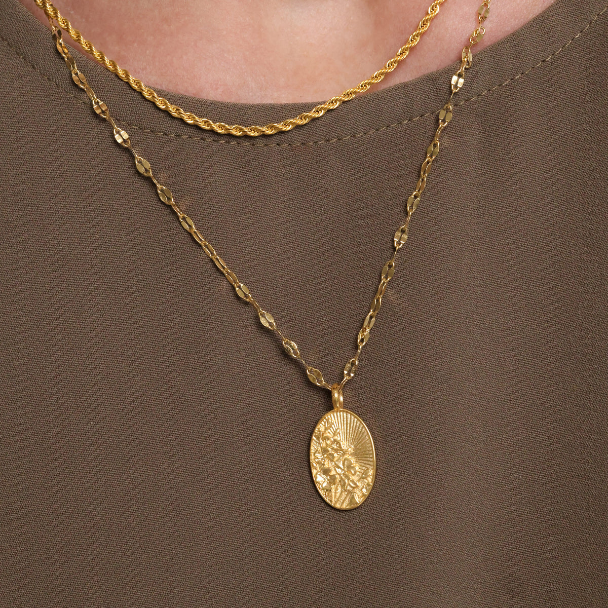 Blooming Palestine Poppies Necklace