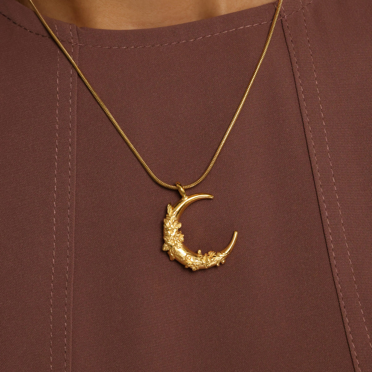 Jasmine Crescent Necklace | VELA x Nominal