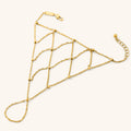 Keffiyeh Fishnet Hand Chain