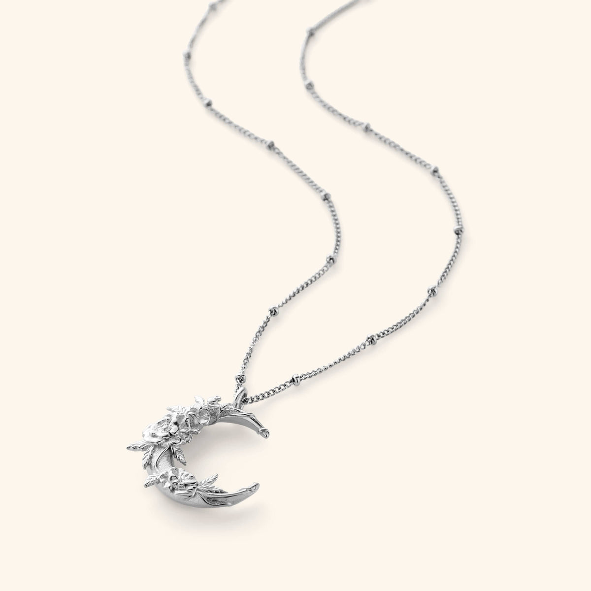 Palestine Poppy Crescent Necklace